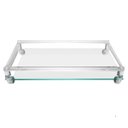 Ver imagem 2 de Bandeja Decorativa de Vidro e Acrílico Incolor