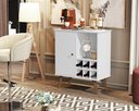 Ver imagem 2 de Balcão Aparador Buffet Retrô Royal 1 Porta com Adega:branco