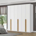 Ver imagem 1 de Guarda Roupa 6 Portas Barcelona Branco