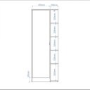Ver imagem 5 de Armário Multiuso 1 Porta 4 Prateleiras BS 118 BRV Móveis