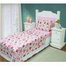 lençol jogo de cama infantil quarto solteiro 3 peças - cupcake - 1
