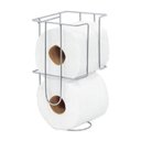 Ver imagem 1 de Porta Papel Higienico Suporte Cromado Fixo para 2 Rolos