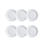 Jogo de Prato Sobremesa 19cm Branco - Arcoroc Feston (6 Peças) - 1