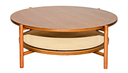 Ver imagem 1 de Mesa de Centro em Madeira com Palha Natural