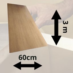 Revest para Formica Mdf Madeirado Cerejeira Fosco 3m X 60cm Acabamento Resistente Moveis - 3