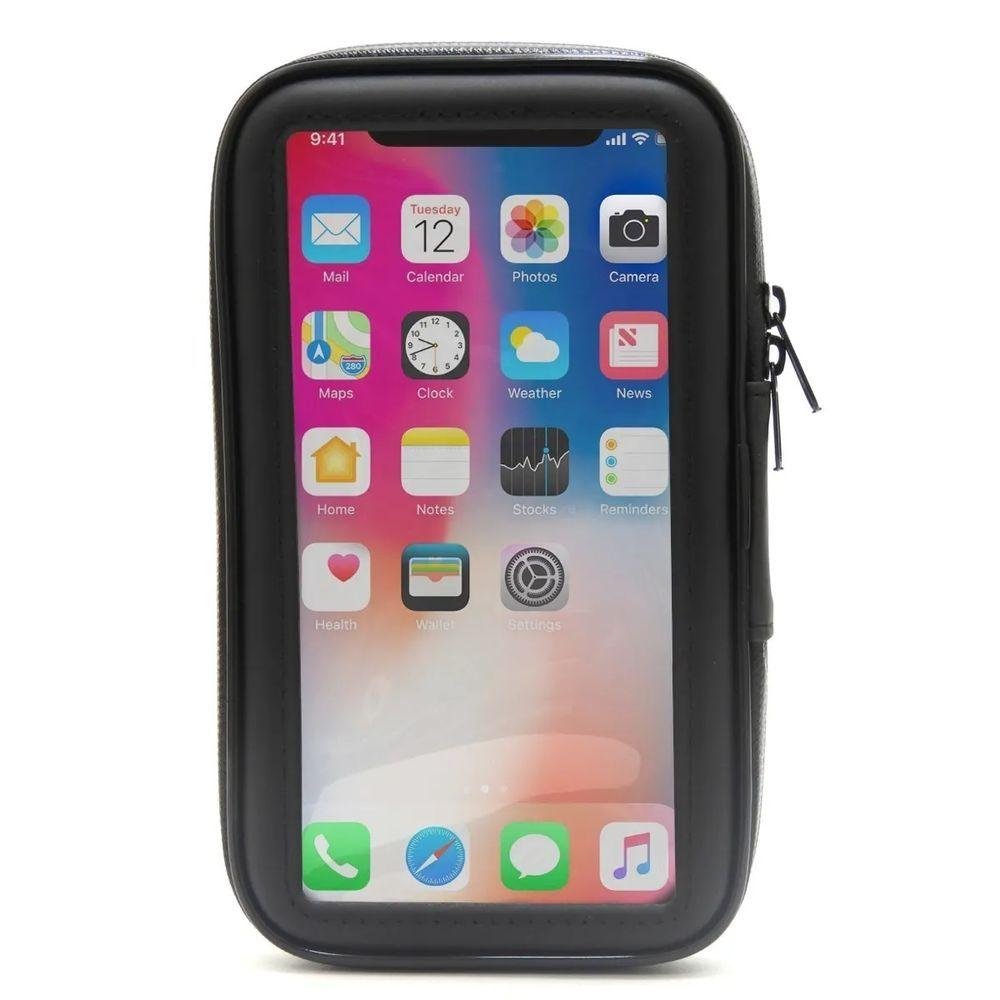 Suporte a Prova D'agua Capa com Suporte para Gps Celular Moto - Bike