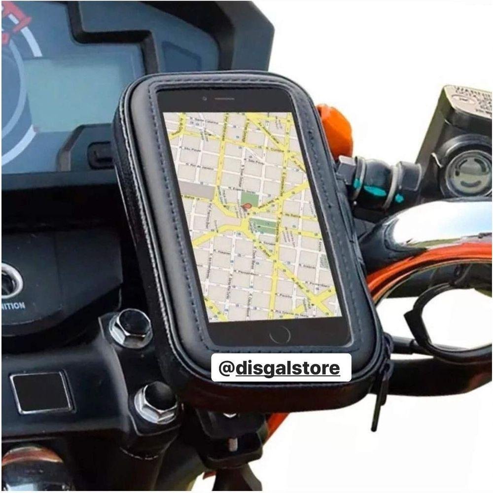 Suporte a Prova D'agua Capa com Suporte para Gps Celular Moto - Bike - 4