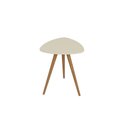 Ver imagem 2 de Mesa Lateral para Sala 52,5cm com Pés Torneados em Madeira Cor:louro com Luna