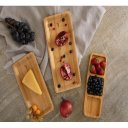 Ver imagem 6 de Petisqueira Tripla Bambu 25,5x 10x 2cm Yoi