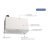 Coifa de embutir Tramontina Incasso em aço inox 51 cm 220 V - 3