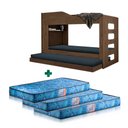 Ver imagem 1 de Treliche Solteiro 100% Mdf Amêndoa Hibisco Incabrás com 3 Colchões Gazin