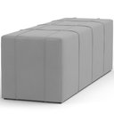 Ver imagem 6 de Puff Decorativo Living Sala de Estar 195 cm Roma W01 Suede Cinza - Lyam Lyam Decor