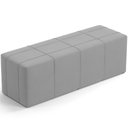 Ver imagem 1 de Puff Decorativo Living Sala de Estar 195 cm Roma W01 Suede Cinza - Lyam Lyam Decor