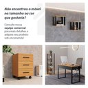 Ver mais imagens de Mesa Escritório C/ Gaveteiro e Aparador Dalla Costa 100% Mdf Cor:freijó com Preto Fosco