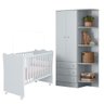 Conjunto Completo Quarto Infantil India Cinza Acetinado - 1
