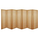 Ver imagem 1 de Biombo Ripado 7 Folhas sem Pezinhos