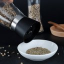 Ver imagem 6 de Kit 4 Moedor de Sal e Pimenta 170ml Lyor Vidro Moinho de Cerâmica e Tampa Plástica Preta