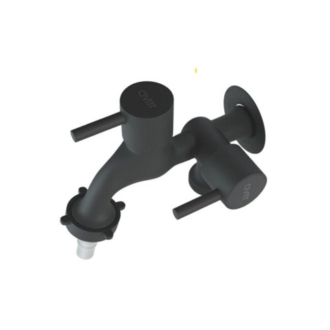 Torneira metal black preto fosco p/ máquina de lavar Civitt