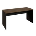 Ver imagem 2 de Mesa Escritório 150cm x 60 cm Escrivaninha 40mm Pés Painel Cor:Nogal Málaga com Preto