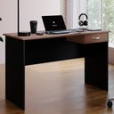 Ver imagem 2 de Mesa para Escritorio 1 Gaveta 120 Cm 6901 Savana Preto Mobbs