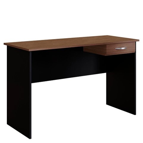 Mesa para Escritorio 1 Gaveta 120 Cm 6901 Savana Preto Mobbs