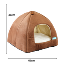 Ver imagem 4 de Cama Casa Toca Iglu Tenda Caminha Cabana para Cachorros e Gatos Pets 47cmx45cm - Duke & Dixie