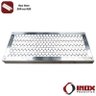 Grelha Inox com Tela Moeda - Modelo 03 - Inox 430 - 50x25x2,5 Cm - 2