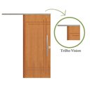 Ver imagem 4 de Porta de Correr Belissima 9 Trilho Vision Pux. Tubolar Cromado 1.20 X 2.10 Lado Esquerdo – Hale