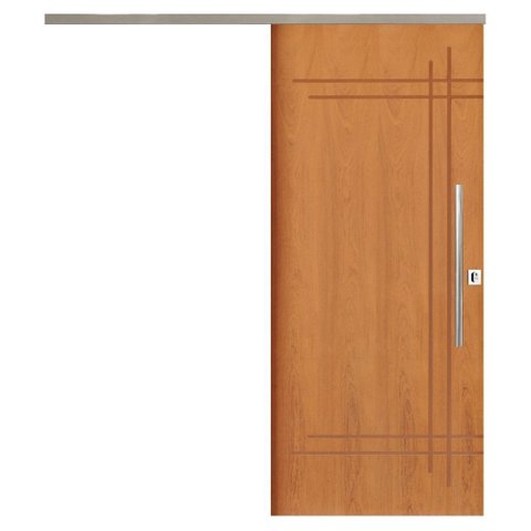 Porta de Correr Belissima 9 Trilho Vision Pux. Tubolar Cromado 1.20 X 2.10 Lado Esquerdo – Hale