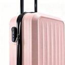 Ver imagem 5 de Mala Bordo 10kg Viagem Aviao ABS Anac Rigida Cadeado Embutido Anti Furto 4 Rodas 360 Graus Rosa