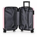 Ver imagem 7 de Mala Bordo 10kg Viagem Aviao ABS Anac Rigida Cadeado Embutido Anti Furto 4 Rodas 360 Graus Rosa