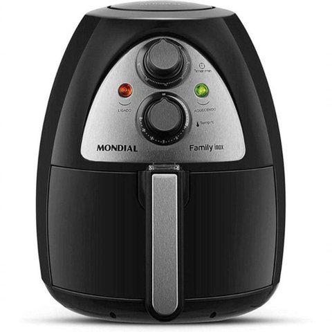 Fritadeira Eletrica Mondial Family Inox naf03i-4l preto 220v