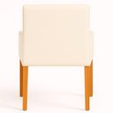 Ver imagem 3 de Cadeira Bella Estrutura em Madeira Estofado em Courino Off-White Sallar Home