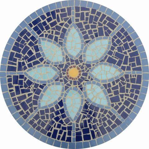Mesa em Mosaico Doce Lar - Somente o Tampo 130cm