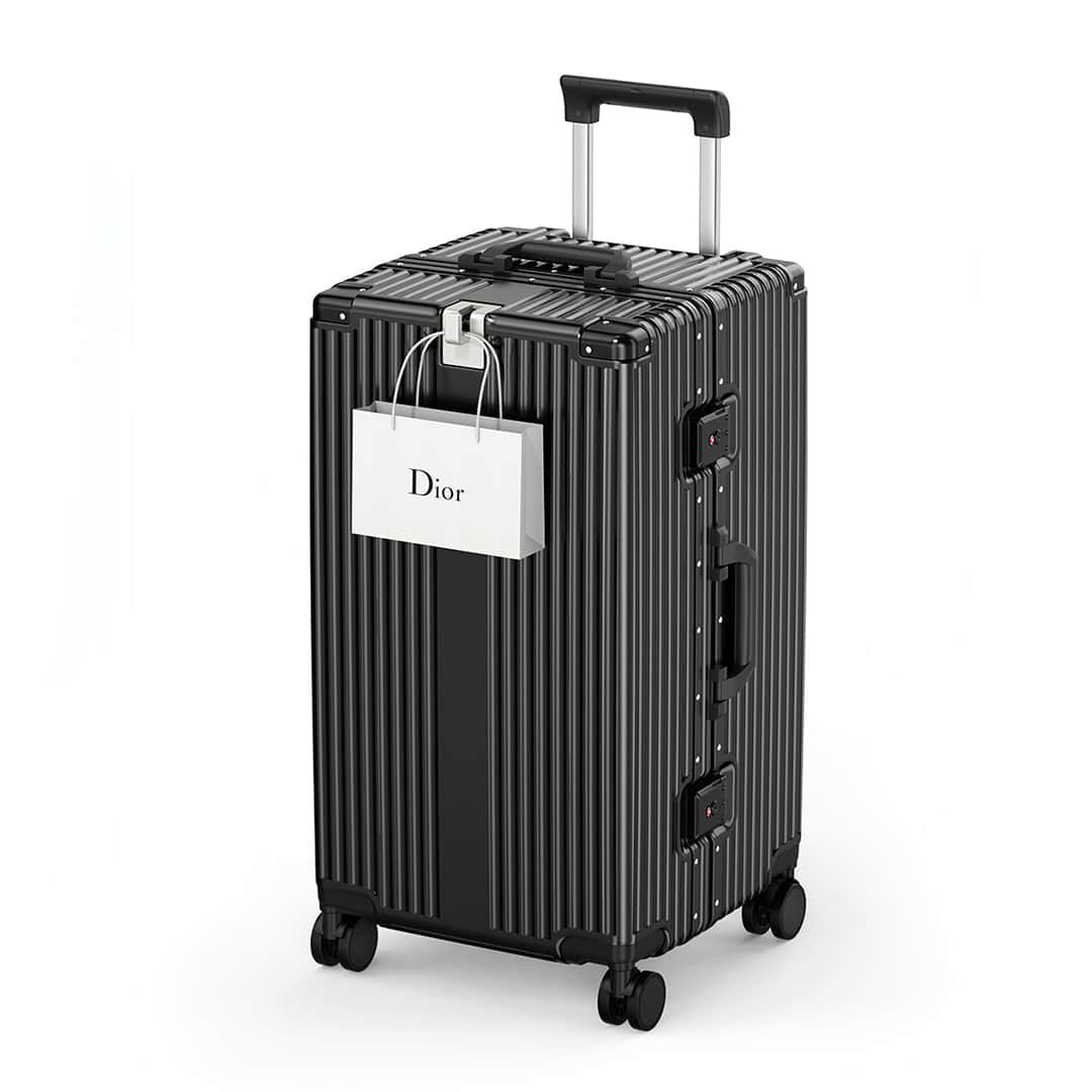 Mala de Viagem Baú Grande 32kg Policarbonato Holanda Maloa:preto - 12