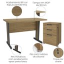 Ver imagem 3 de Mesa Escritorio 150 Cm e Gaveteiro 3 Gavetas Versatil Itapua Kappesberg