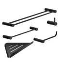 Ver imagem 1 de Kit de Acessórios para Banheiro Preto Fosco 5 Peças 2160or Grego Metal