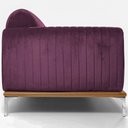 Ver imagem 7 de Sofá Molino 3 Lugares 210cm Pés Alumínio Veludo Roxo - Nexta Casa