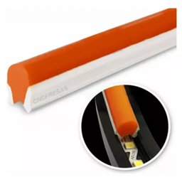 Kit 2,5 Metros de Led Neon 2º Geração com Fita Led 6mm e Mangueira de Silicone Separados Cncfresas K - 5