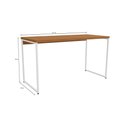 Ver imagem 3 de Mesa Escritório Secretaria Desk 136 Canela/branco