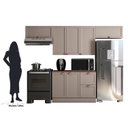 Ver imagem 4 de Cozinha Modulada 4 Peças 7 Portas 2 Gavetas com Balcão e Tampo Unna
