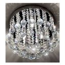 Ver imagem 2 de Lustre para Sala Quarto de Cristal Legítimo K9 Redondo Base Inox 25 Cm de Diâmetro