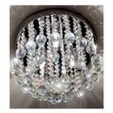 Ver imagem 4 de Lustre para Sala Quarto de Cristal Legítimo K9 Redondo Base Inox 25 Cm de Diâmetro