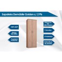 Ver imagem 2 de Armário Sapateira Quarto Golden c/ 2 Portas Branco - Demóbile