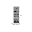 Ver imagem 3 de Armário Sapateira Quarto Golden c/ 2 Portas Branco - Demóbile