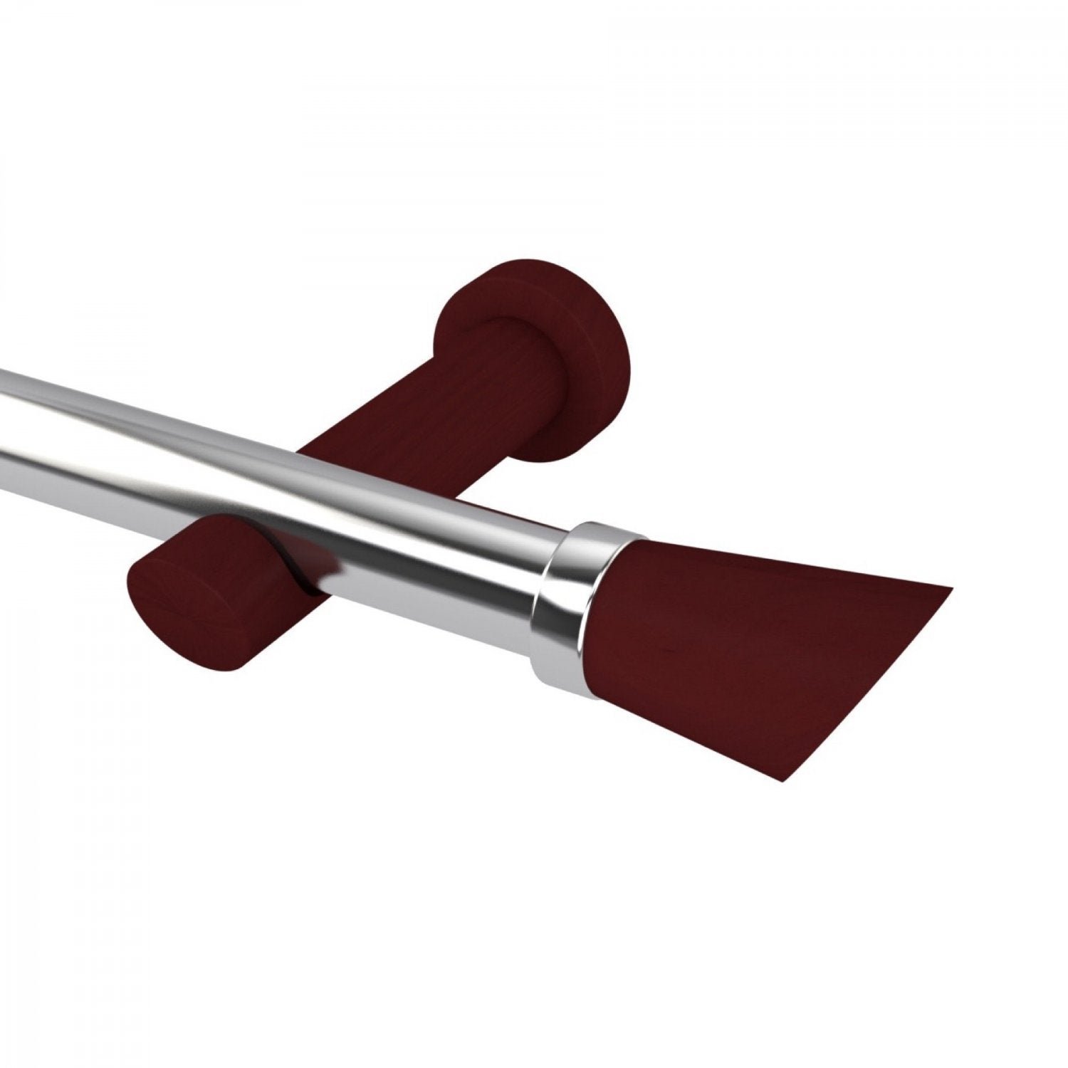 Kit Varão Simples de Cortina 19mm 200cm Alemão Nobre Belchior  - 1