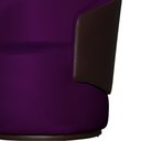 Ver imagem 3 de Poltrona Organica Beatriz Veludo Roxo C/ Composê Corano Marrom - Lm Decor