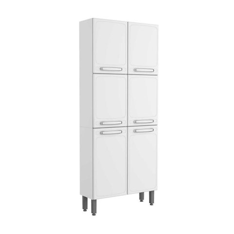Armário Paneleiro de Aço 6 Portas Branco Evidence Bertolini