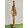 ESCULTURA SÃO FRANCISCO DE ASSIS 55CM MADEIRA IMAGEM RELIGIAO Pronto Artes DECORAÇÃO DE JARDIM - 1