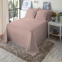 Ver imagem 1 de Jogo de Cama Casal Algodão 180 Fios 4 Peças Liso Conforto